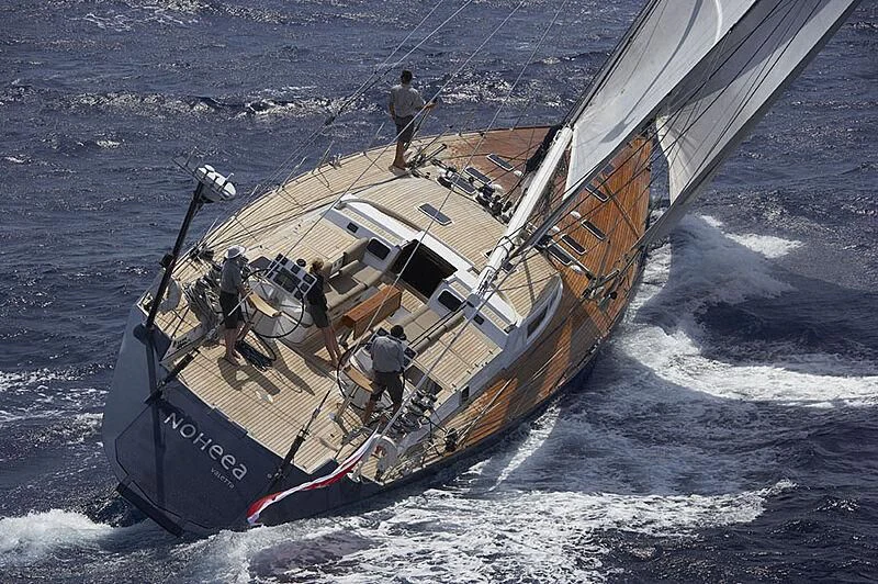 a boat with people on it aboard NOHEEA Yacht for Sale