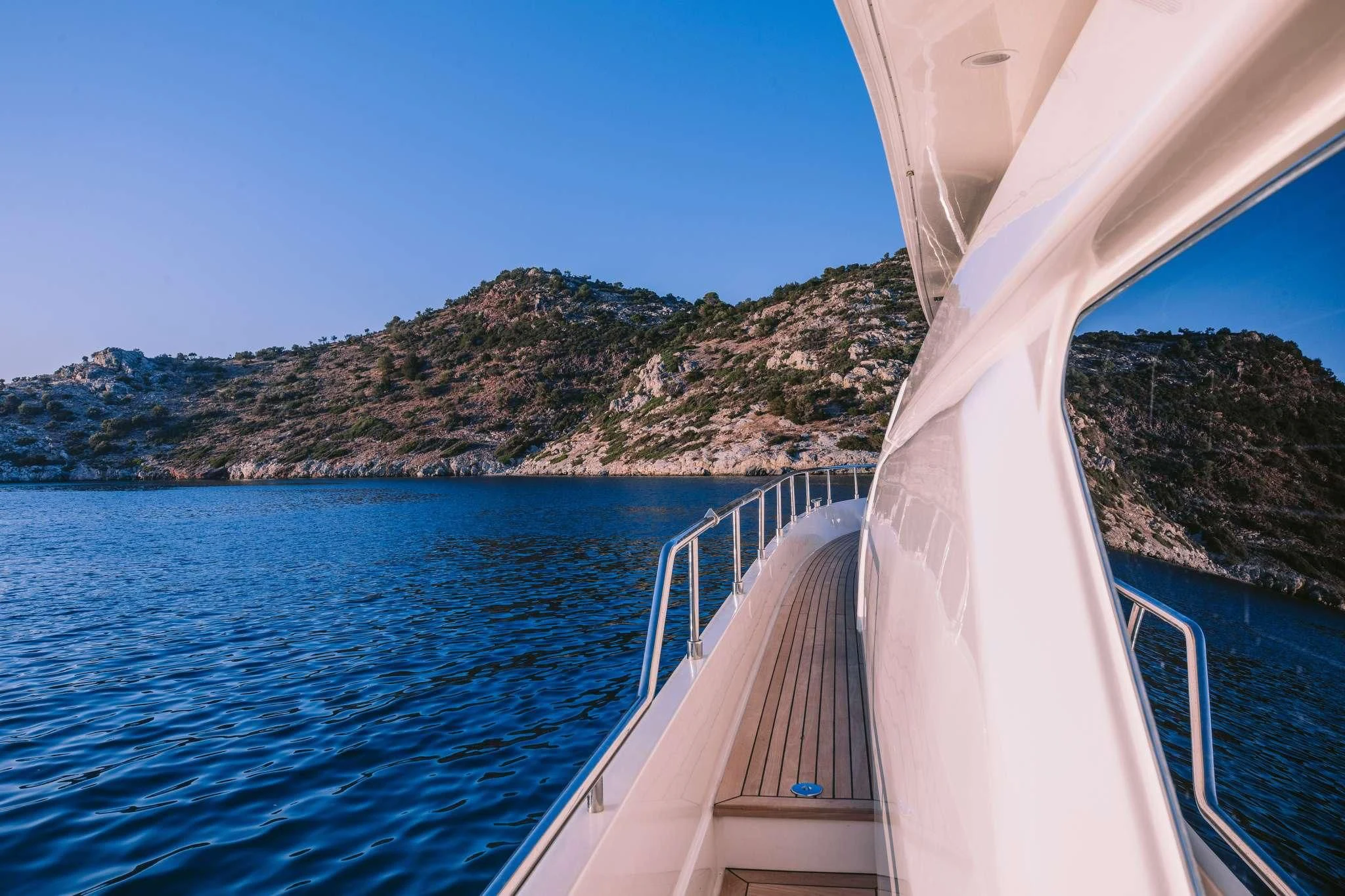 a boat on the water aboard OXYGEN 8 Yacht for Charter