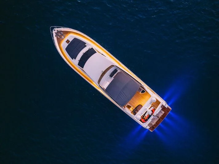 a satellite in space aboard OXYGEN 8 Yacht for Charter