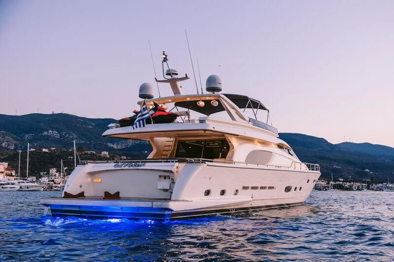 a boat on the water aboard OXYGEN 8 Yacht for Charter