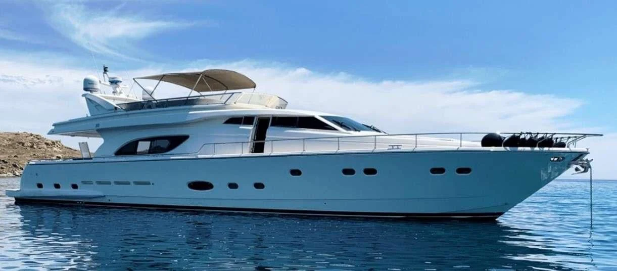 a white yacht on the water aboard OXYGEN 8 Yacht for Charter