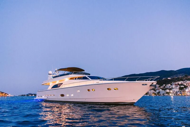 a white yacht on the water aboard OXYGEN 8 Yacht for Charter