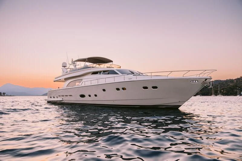 a white yacht on the water aboard OXYGEN 8 Yacht for Charter
