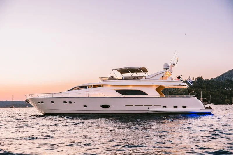 a white yacht on the water aboard OXYGEN 8 Yacht for Charter