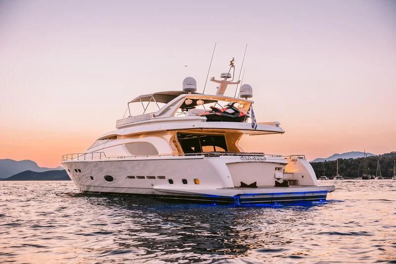 a boat on the water aboard OXYGEN 8 Yacht for Charter