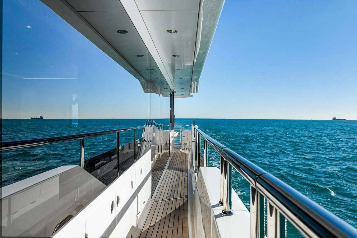 a boat on the water aboard SUNSET Yacht for Sale