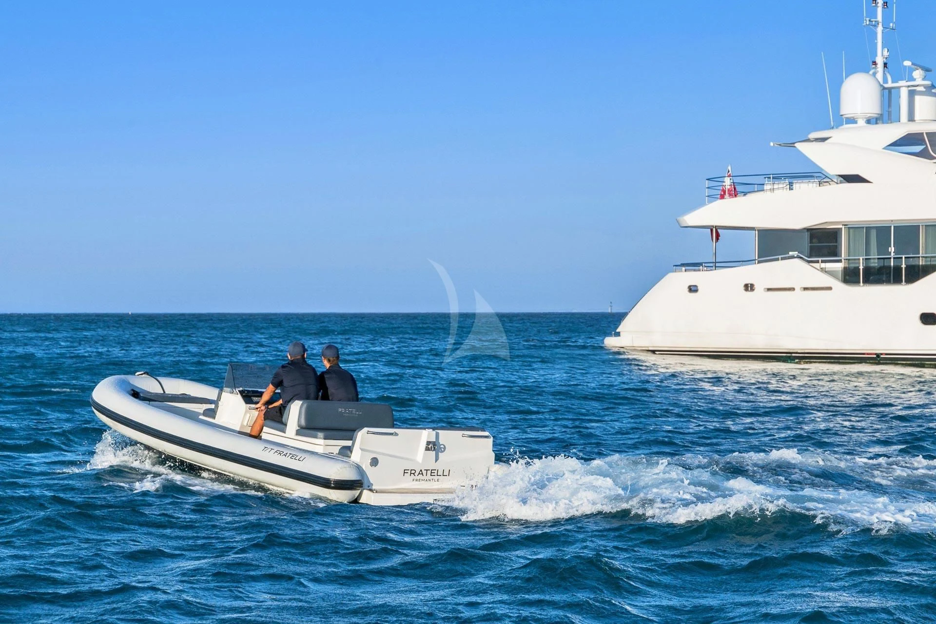 a boat in the water aboard SUNSET Yacht for Sale