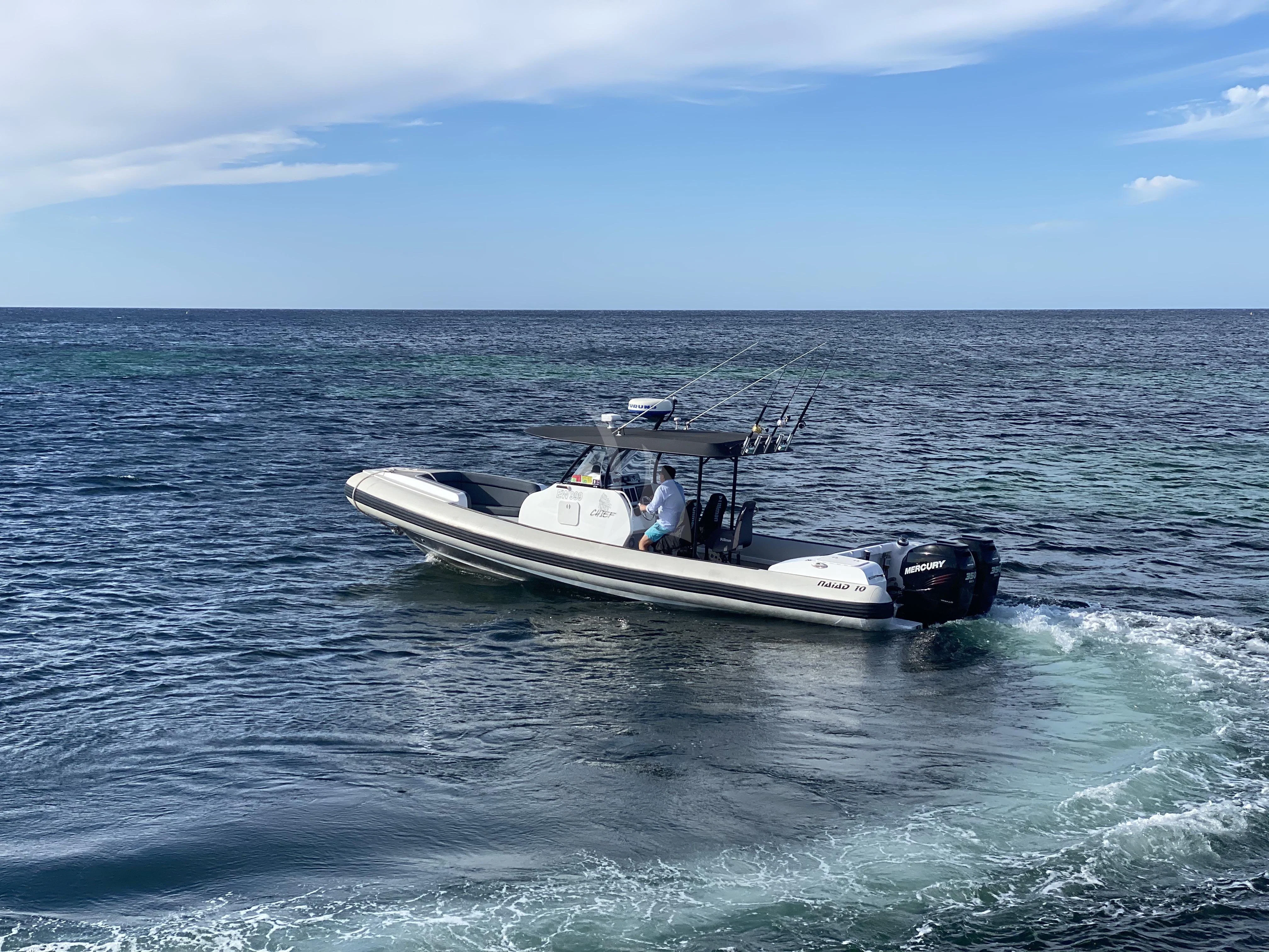 a boat in the water aboard SUNSET Yacht for Sale
