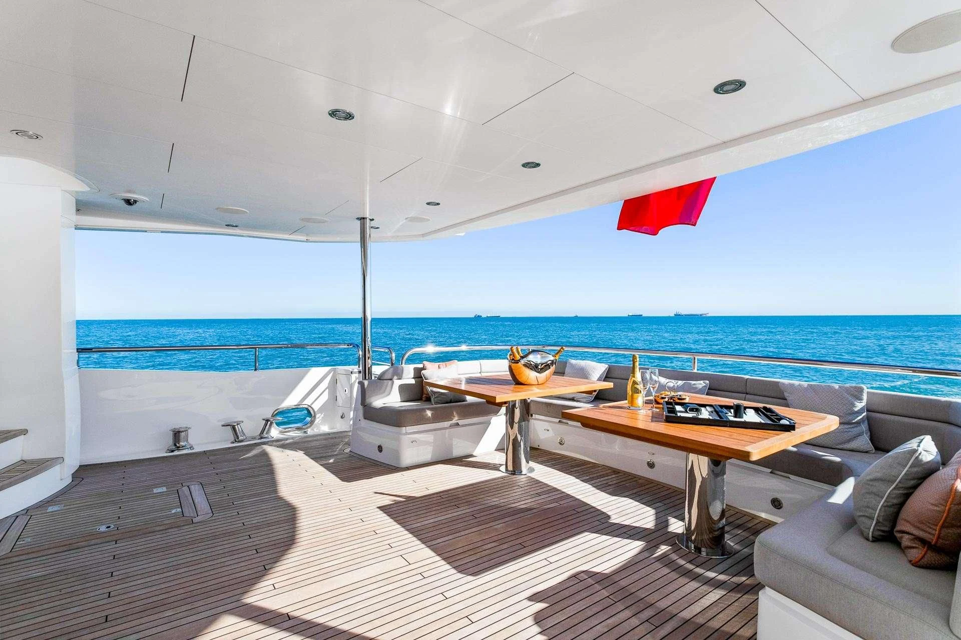 a boat on the water aboard SUNSET Yacht for Sale