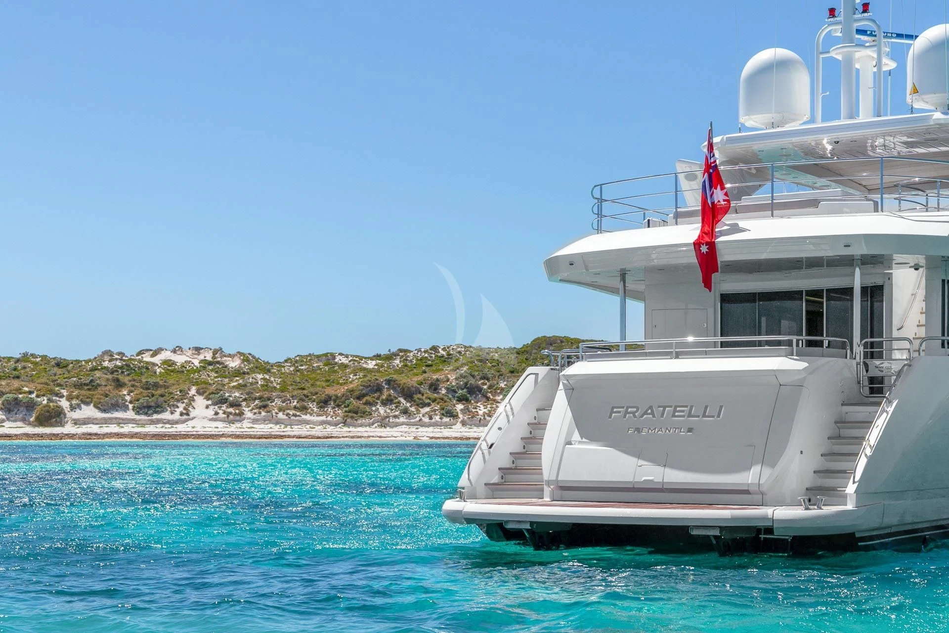 a boat on the water aboard SUNSET Yacht for Sale