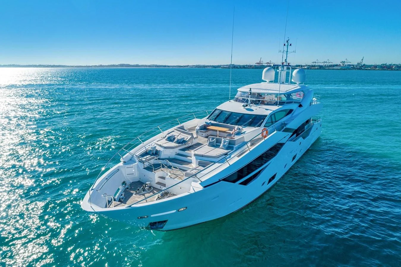 a boat on the water aboard SUNSET Yacht for Sale