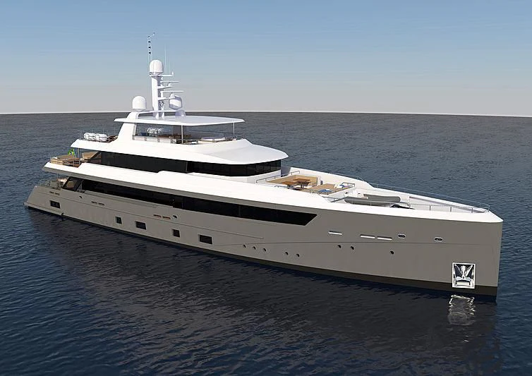 a white yacht in the water aboard RIOSTAR 160 Yacht for Sale