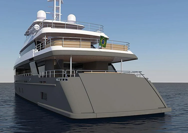 a large white boat aboard RIOSTAR 160 Yacht for Sale