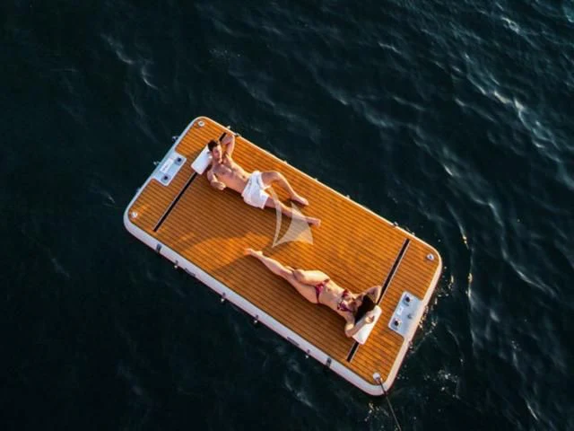 a person lying on a boat aboard PEGASUS Yacht for Charter