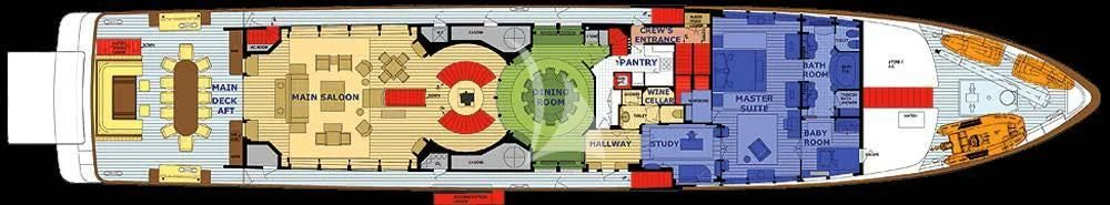 a screenshot of a video game aboard PEGASUS Yacht for Charter