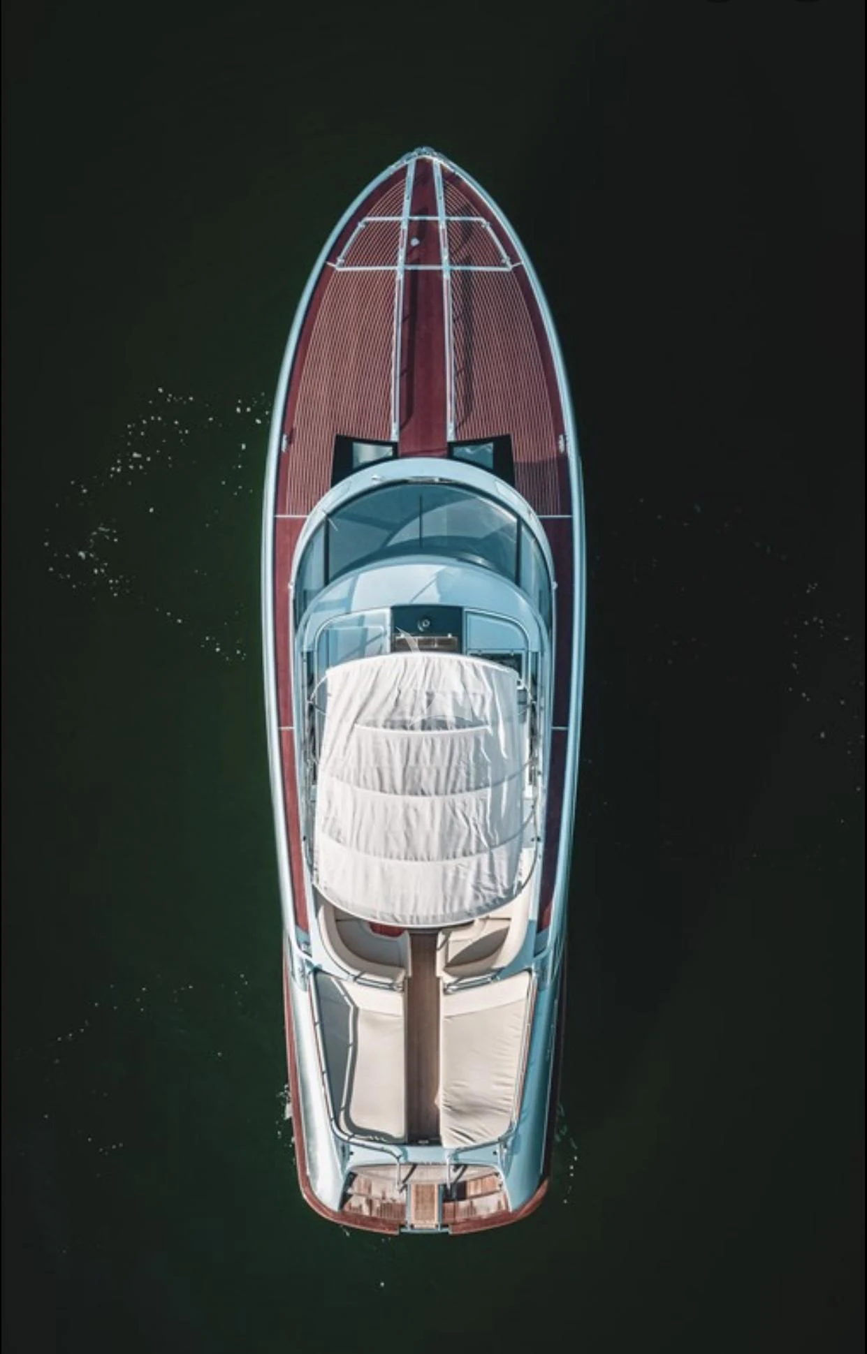 a space shuttle in the dark aboard PEGASUS Yacht for Charter