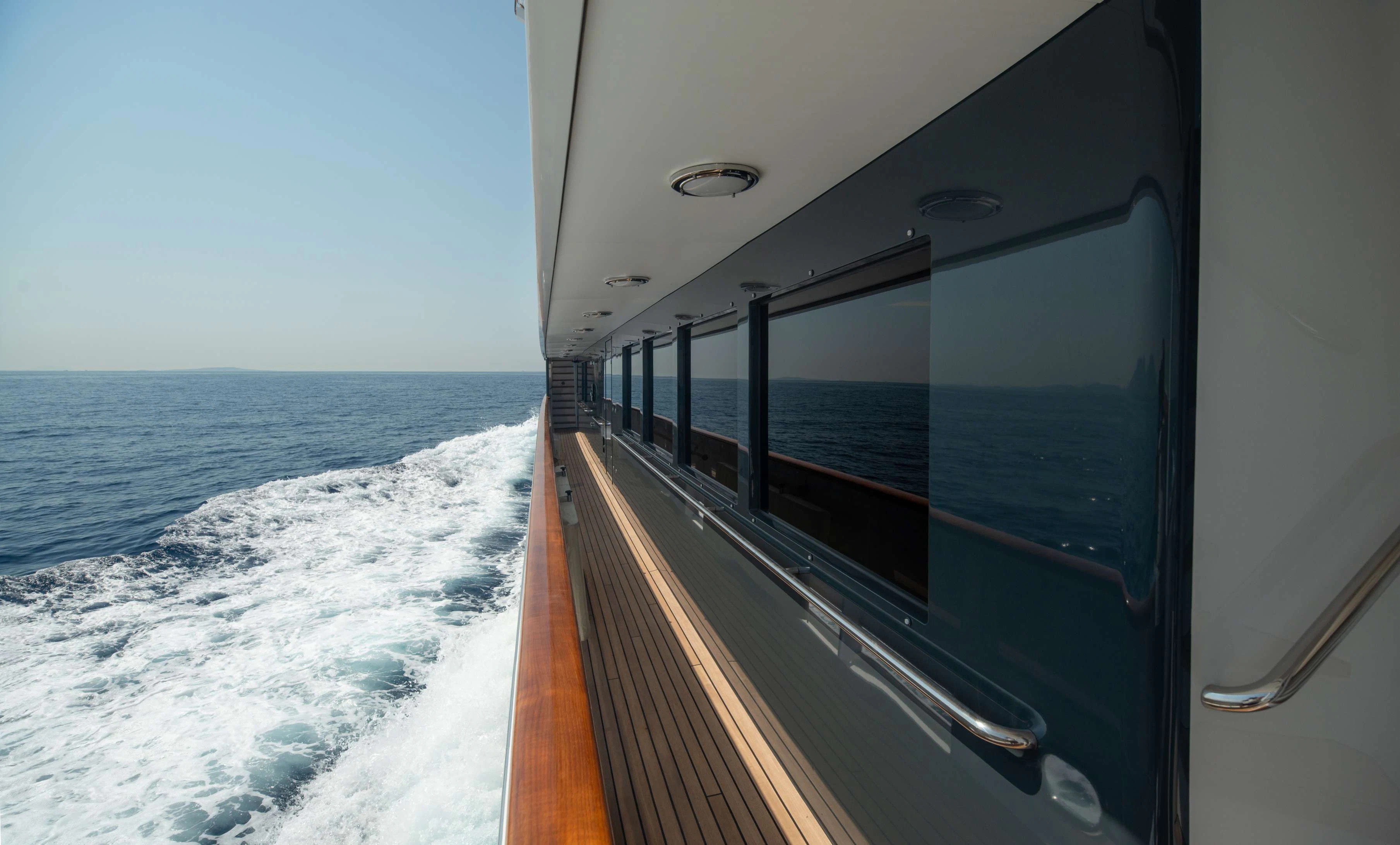 a boat on the water aboard PEGASUS Yacht for Charter