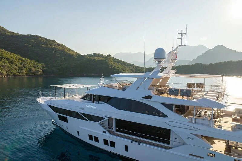 a boat on the water aboard ELIZABETH Yacht for Sale