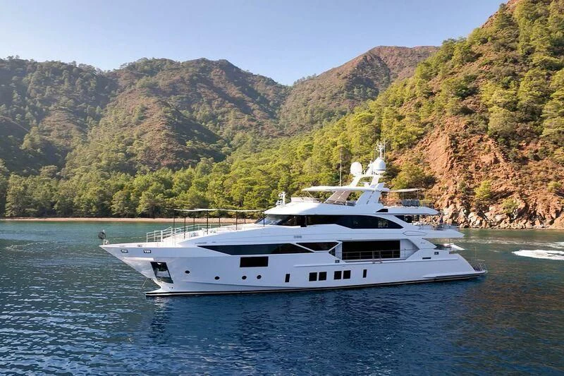 a boat on the water aboard ELIZABETH Yacht for Sale