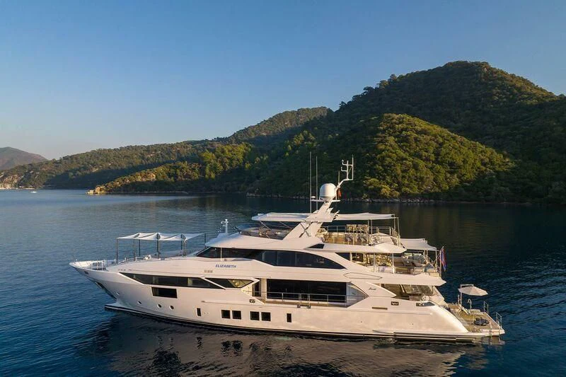 a boat on the water aboard ELIZABETH Yacht for Sale