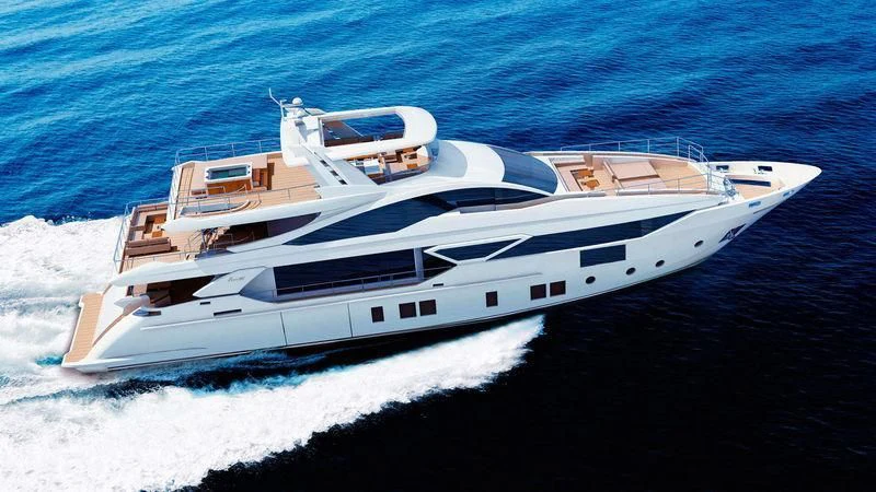 a high angle view of a ship aboard ELIZABETH Yacht for Sale