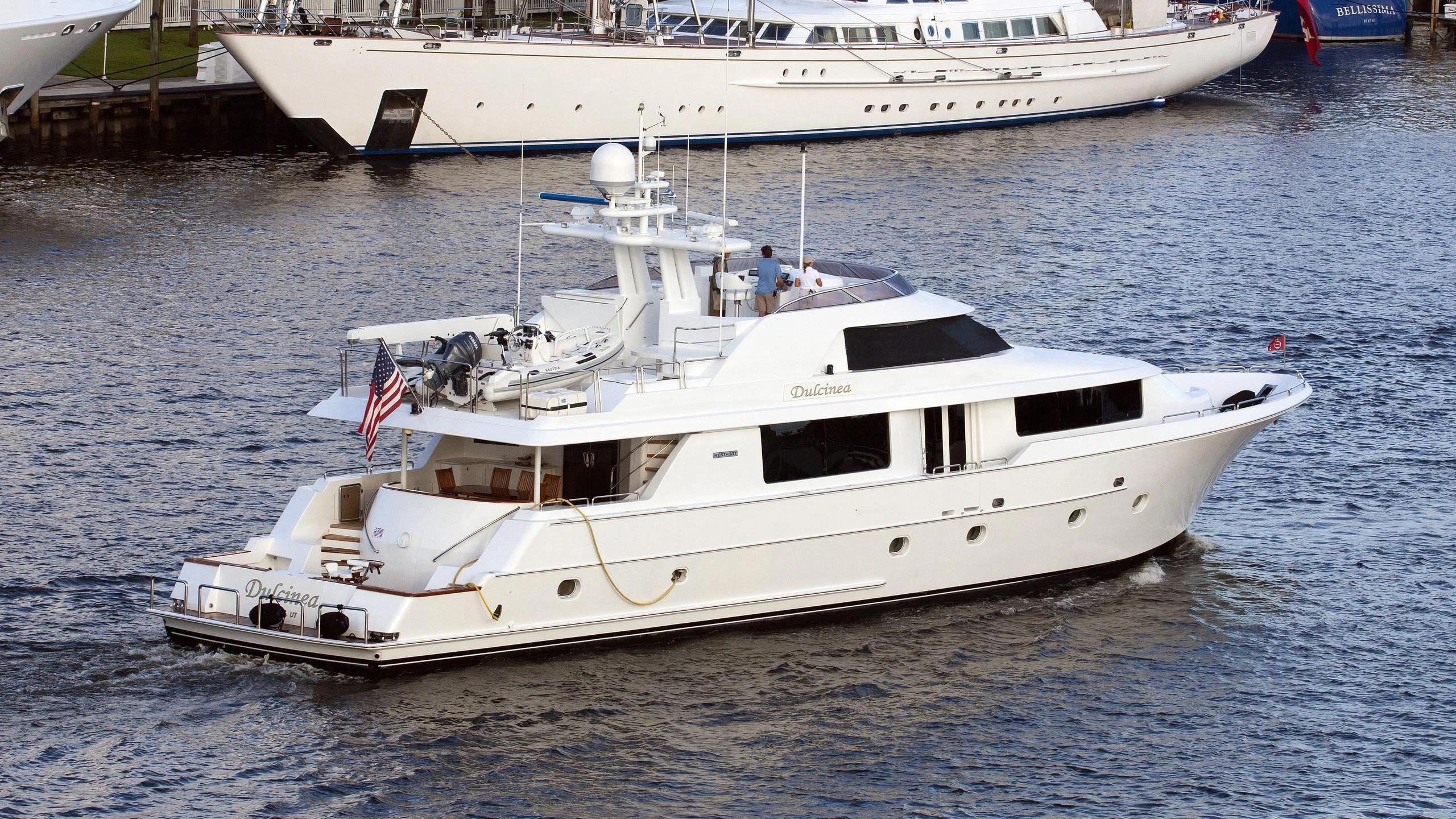 a boat on the water aboard SNOWBORED Yacht for Sale