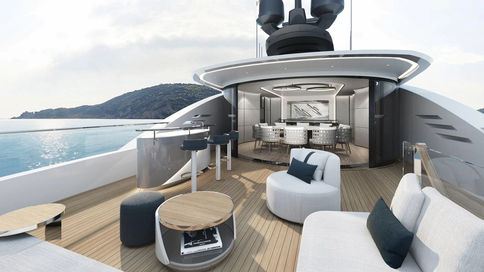 a boat on the water aboard ISA GT 33 Yacht for Sale
