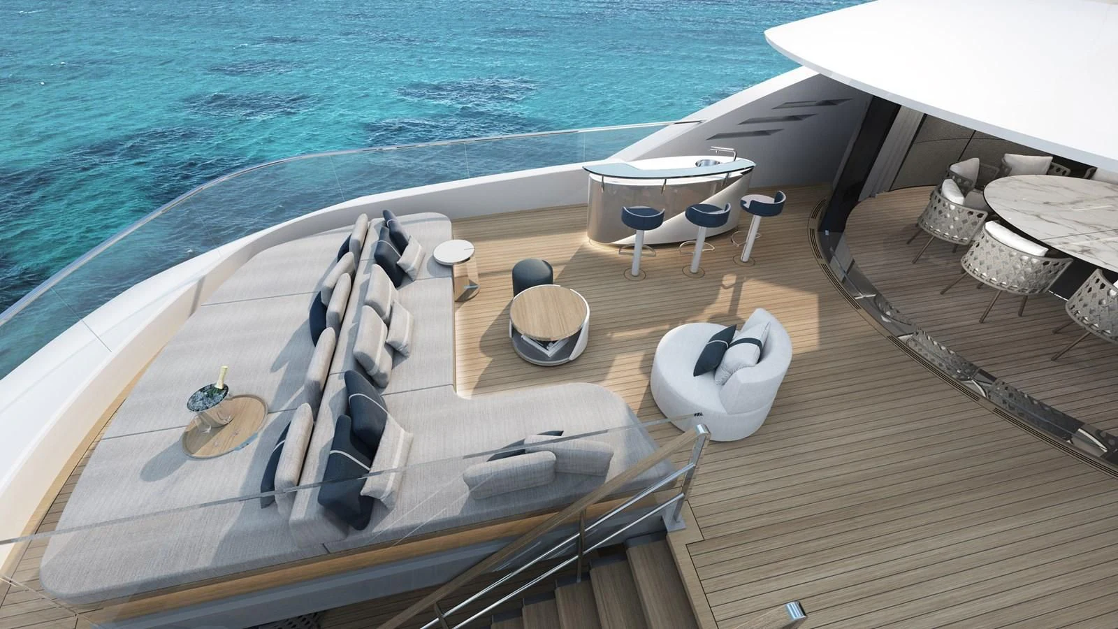 a boat on the water aboard ISA GT 33 Yacht for Sale