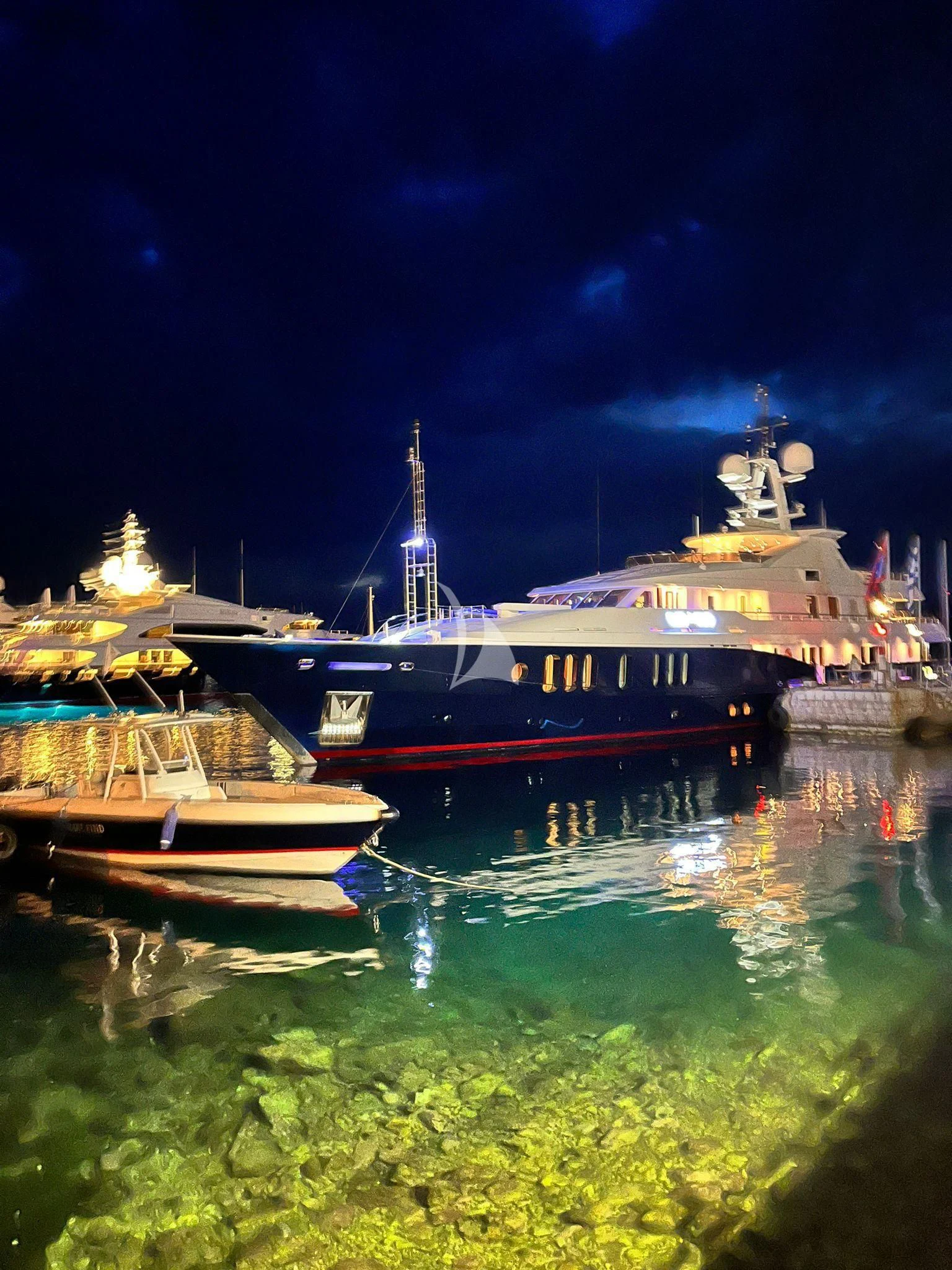 boats in the water aboard RARE FIND Yacht for Charter