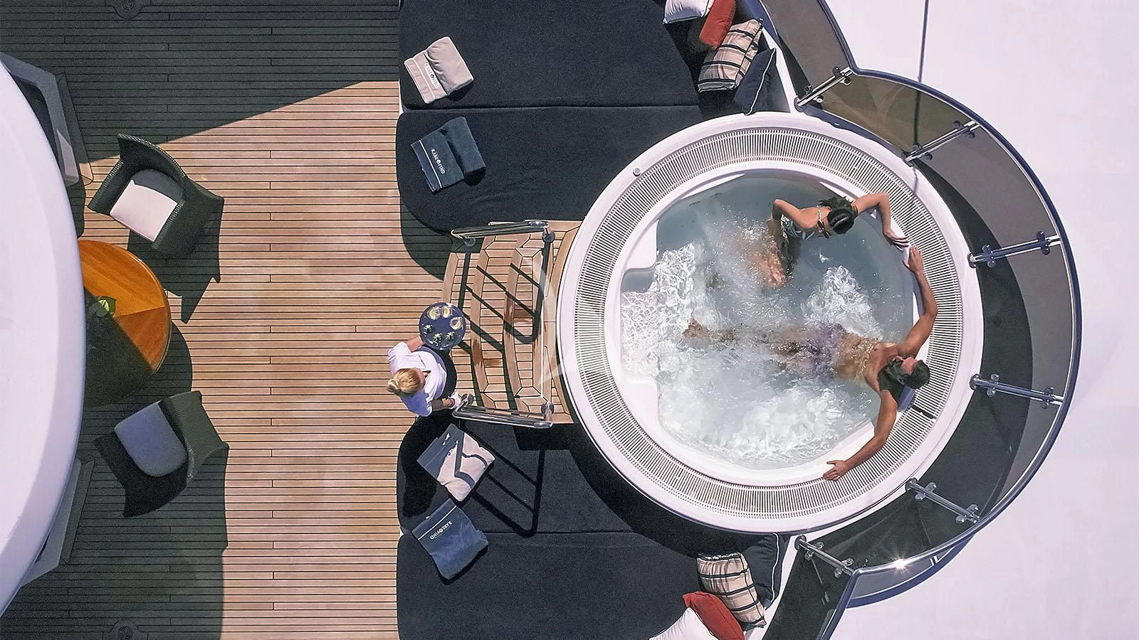 a fish in a bowl aboard RARE FIND Yacht for Charter