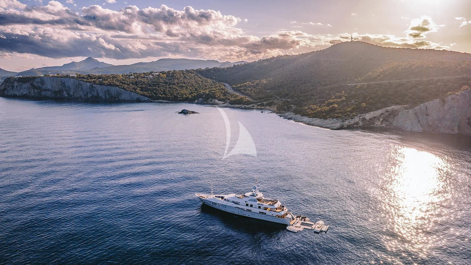 a boat on the water aboard RARE FIND Yacht for Charter