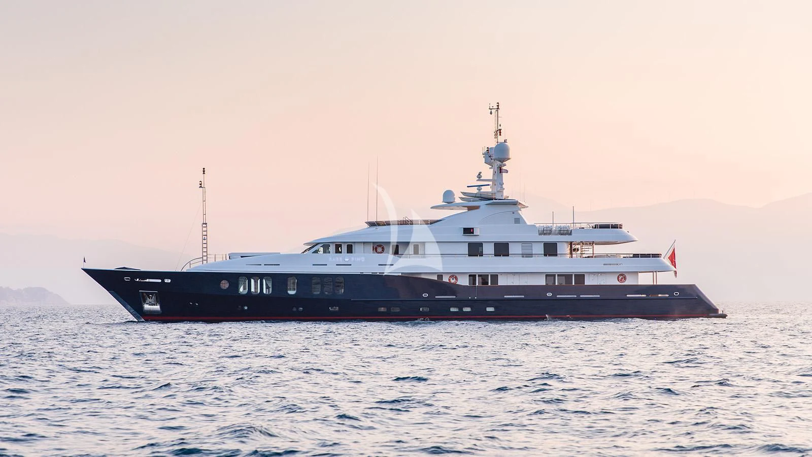 a large boat in the water aboard RARE FIND Yacht for Charter