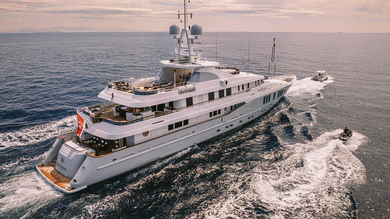 a ship on the water aboard RARE FIND Yacht for Charter