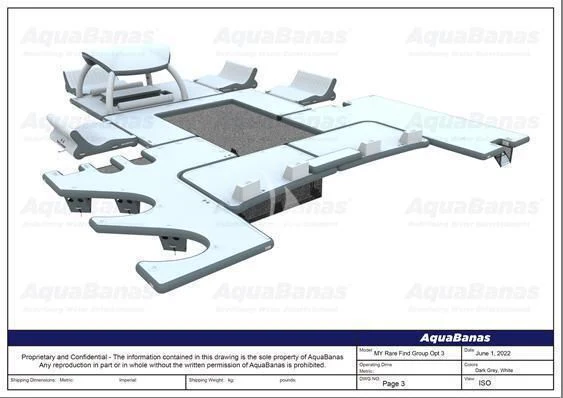 diagram aboard RARE FIND Yacht for Charter