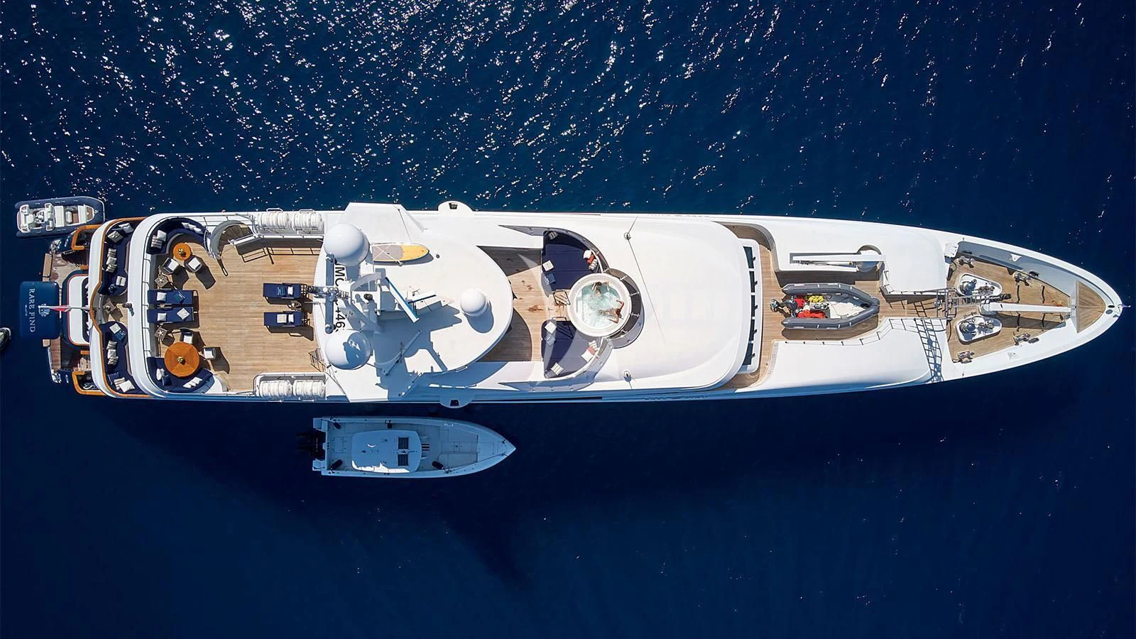 a ship in the water aboard RARE FIND Yacht for Charter