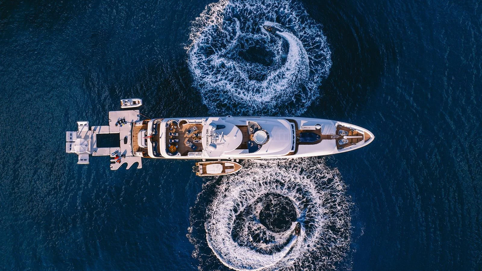 a space ship in space aboard RARE FIND Yacht for Charter