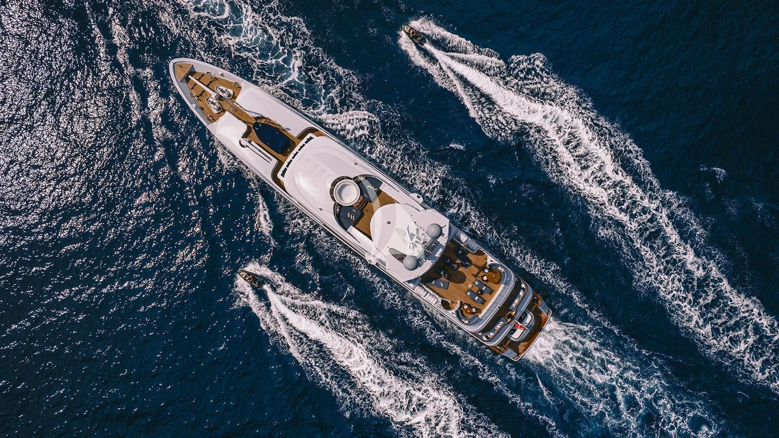 a satellite in space aboard RARE FIND Yacht for Charter