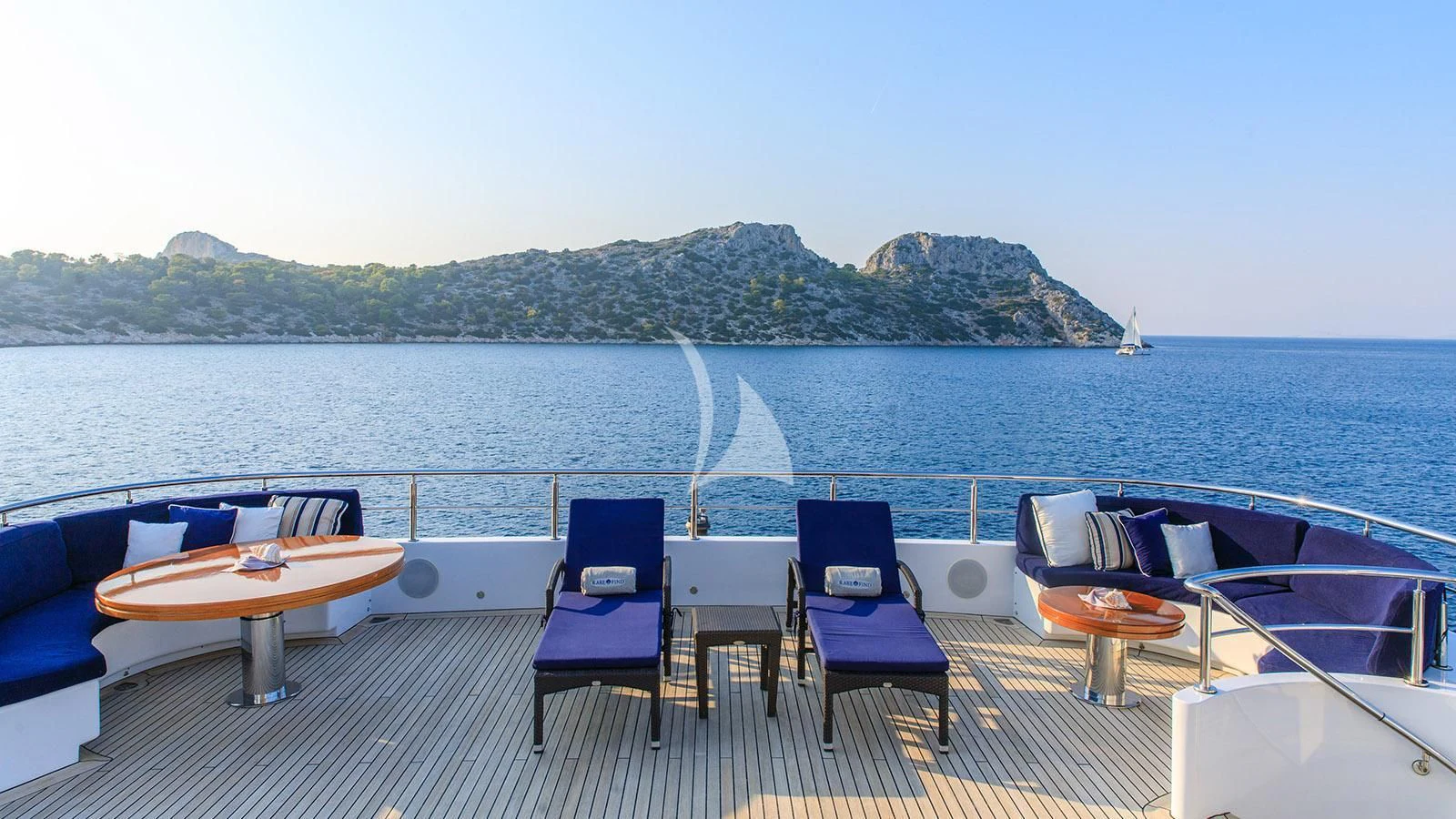 a boat on the water aboard RARE FIND Yacht for Charter