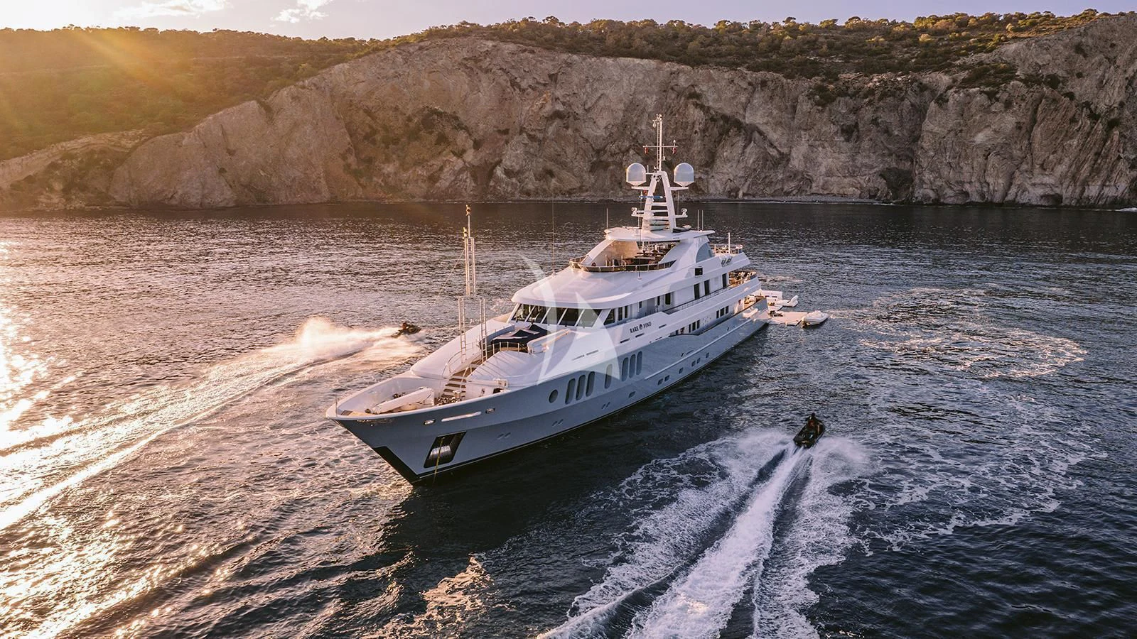 a boat on the water aboard RARE FIND Yacht for Charter