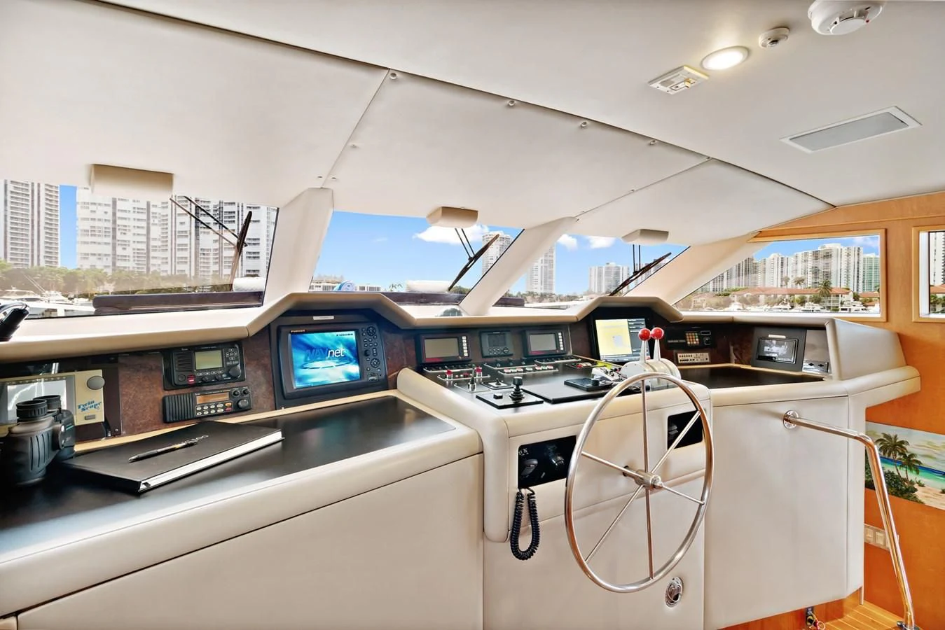 a control room with several machines aboard IMPULSE Yacht for Sale