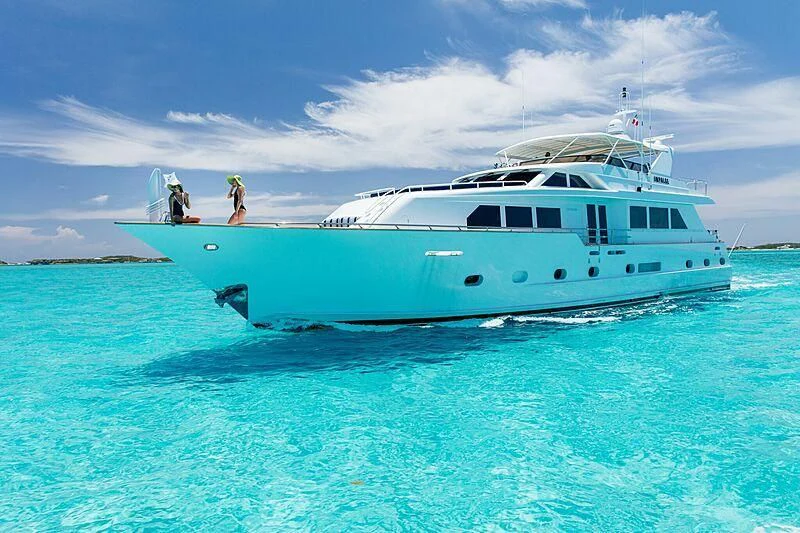 a boat in the water aboard IMPULSE Yacht for Sale