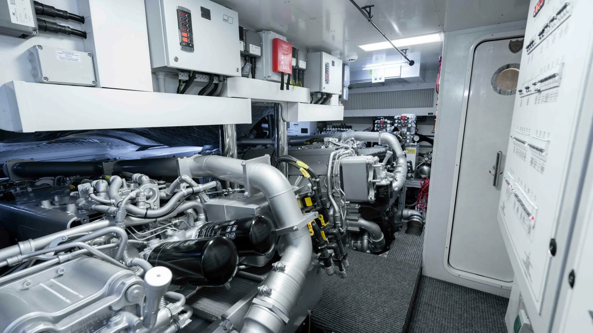 a room with machinery aboard STALLION Yacht for Sale