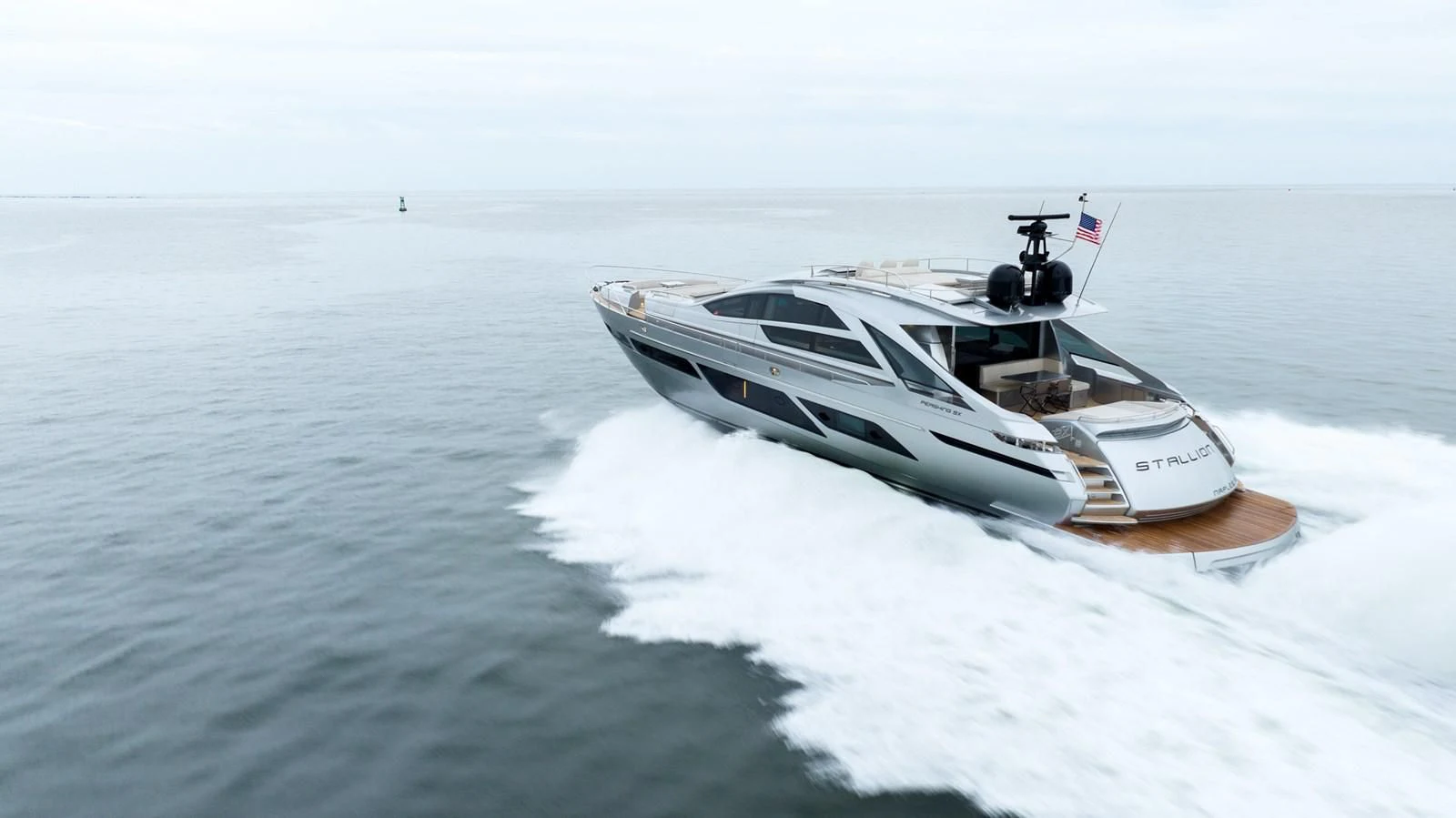 a boat on the water aboard STALLION Yacht for Sale