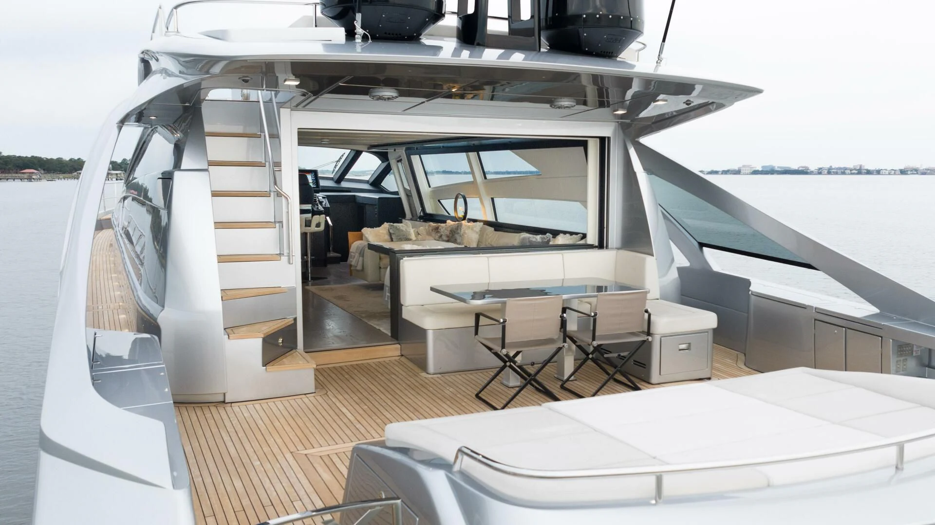 inside of a boat aboard STALLION Yacht for Sale