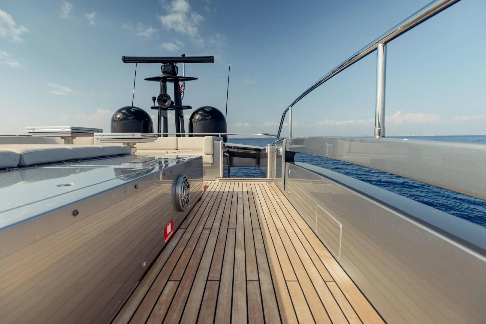 a large ship on a body of water aboard STALLION Yacht for Sale