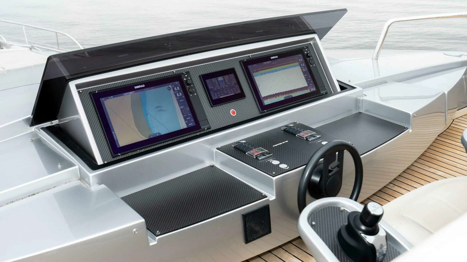 a machine on the counter aboard STALLION Yacht for Sale