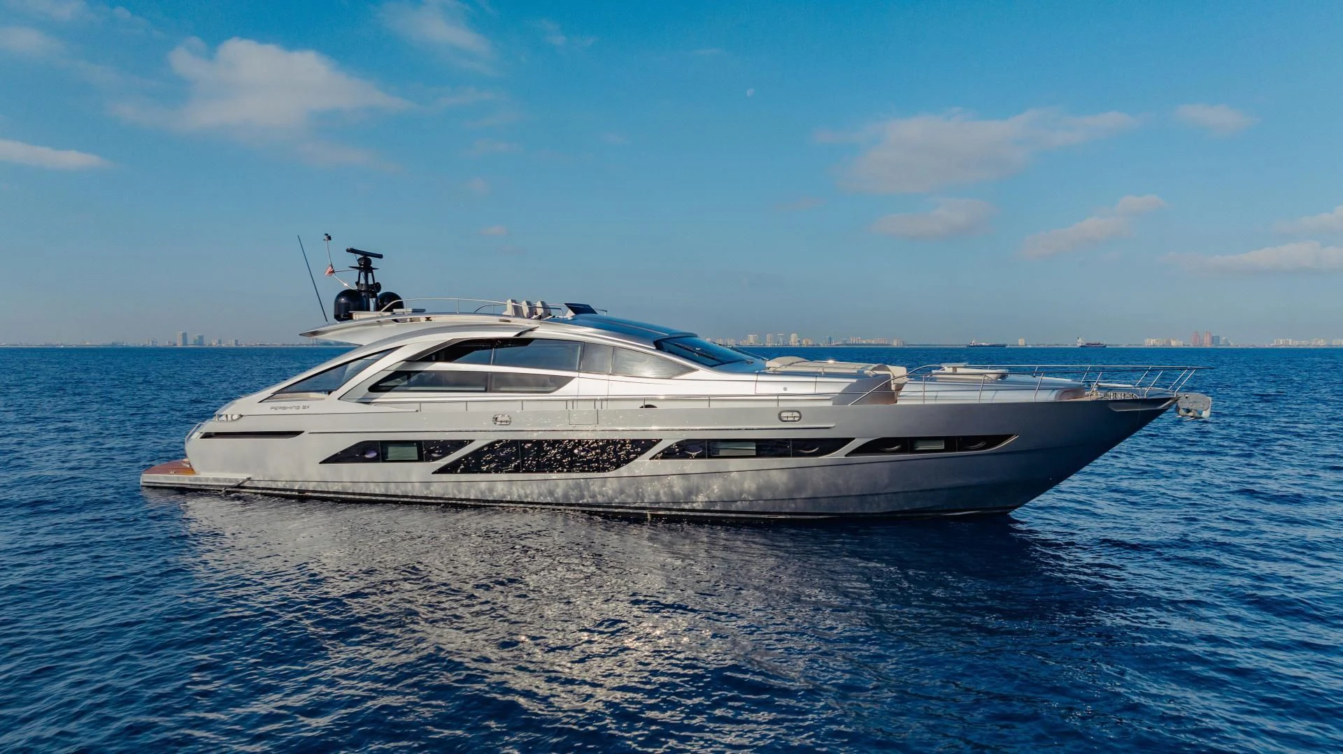 a boat on the water aboard STALLION Yacht for Sale