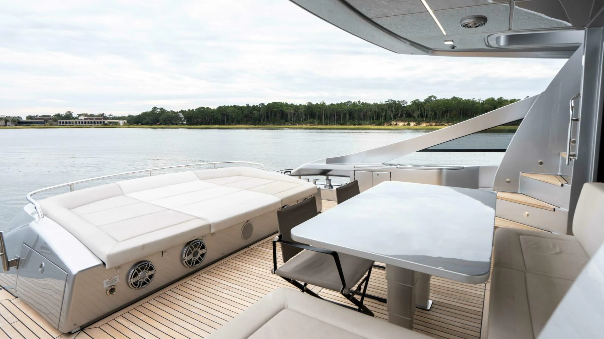 a boat on the water aboard STALLION Yacht for Sale