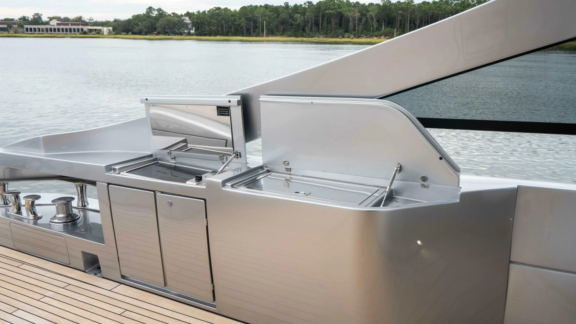 a boat on the water aboard STALLION Yacht for Sale