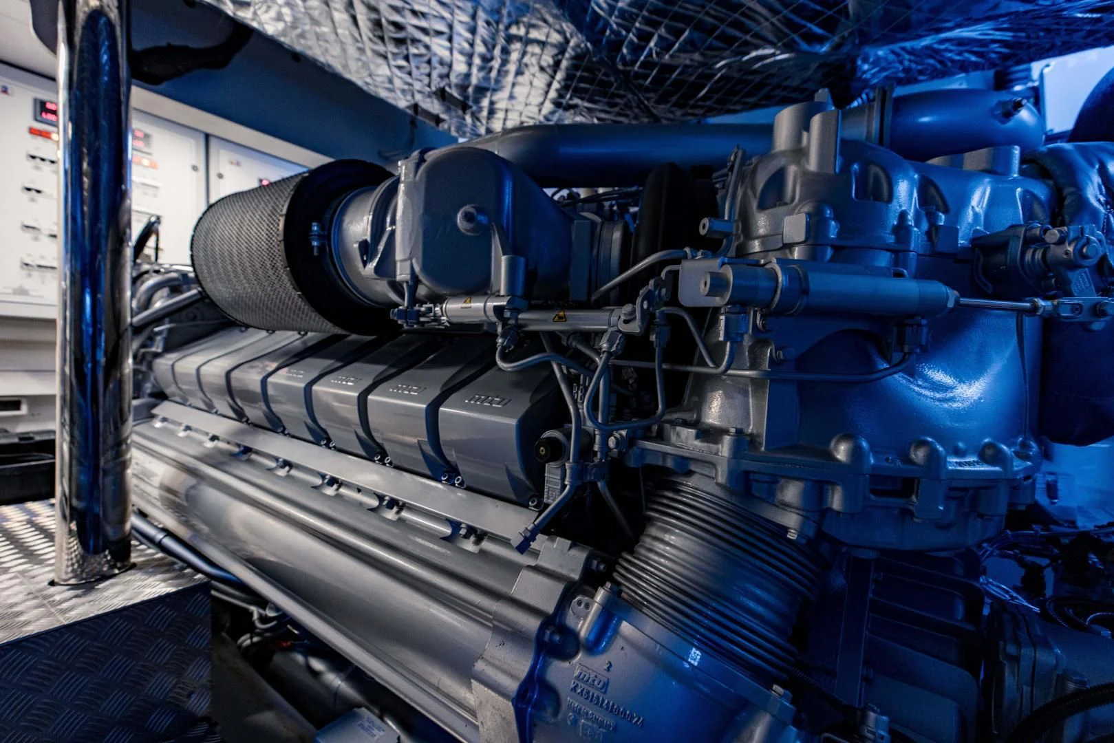 a close-up of a machine aboard STALLION Yacht for Sale